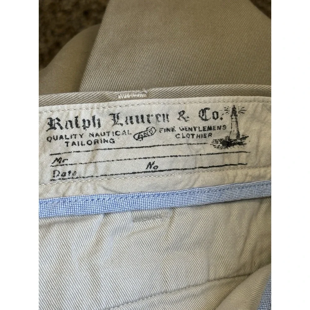 Polo By Ralph‎ Lauren Slim Straight Chino Pants Size 36x32 Tan